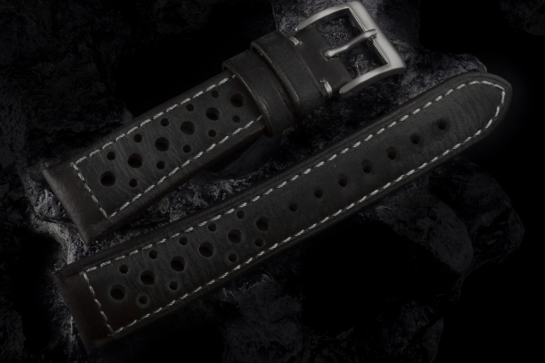 Heritage08 Black Rally Racer Strap 16 Holes