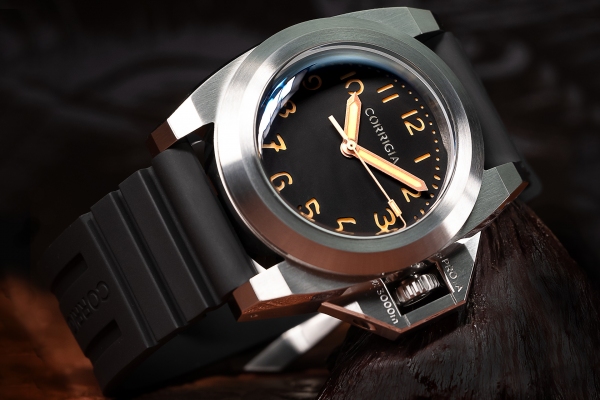 Corrigia03 Steel Matte Black G100 Watch Ref.704-614-578-579-580 - LE