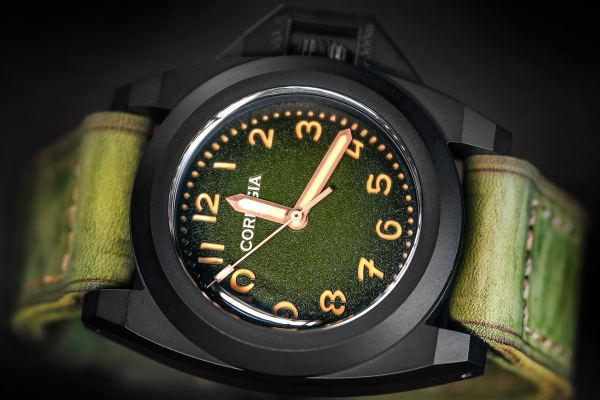 Corrigia03 DLC Green Diver Watch Ref.604-615-582-583 - LE