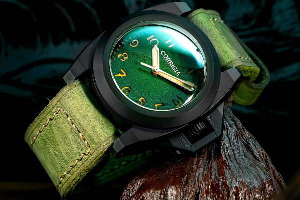 Corrigia03 DLC Green Diver Watch Ref.604-615-582-583 - LE