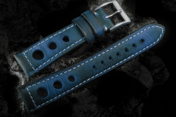 Heritage07 Blue Rally Racer Strap 3 Holes