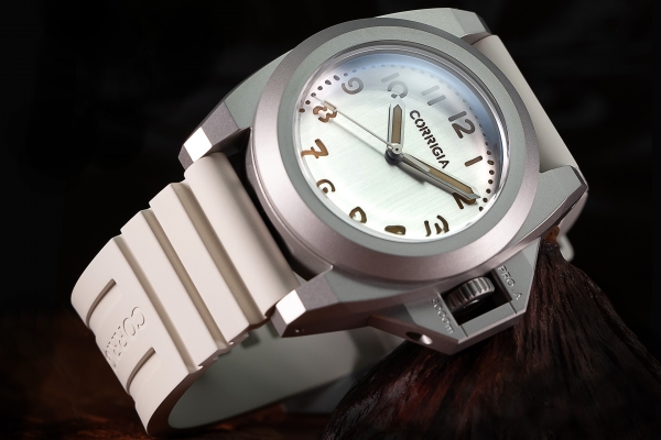 Corrigia03 Blasted Silver Vertical Brush Watch Ref. 705-616-584-585-586 - LE