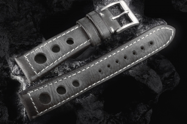Heritage04 Gray Rally Racer Strap 3 Holes