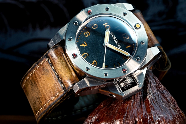Corrigia02 Steel Black Diver Watch Ref. 587-614-579-580 - LE